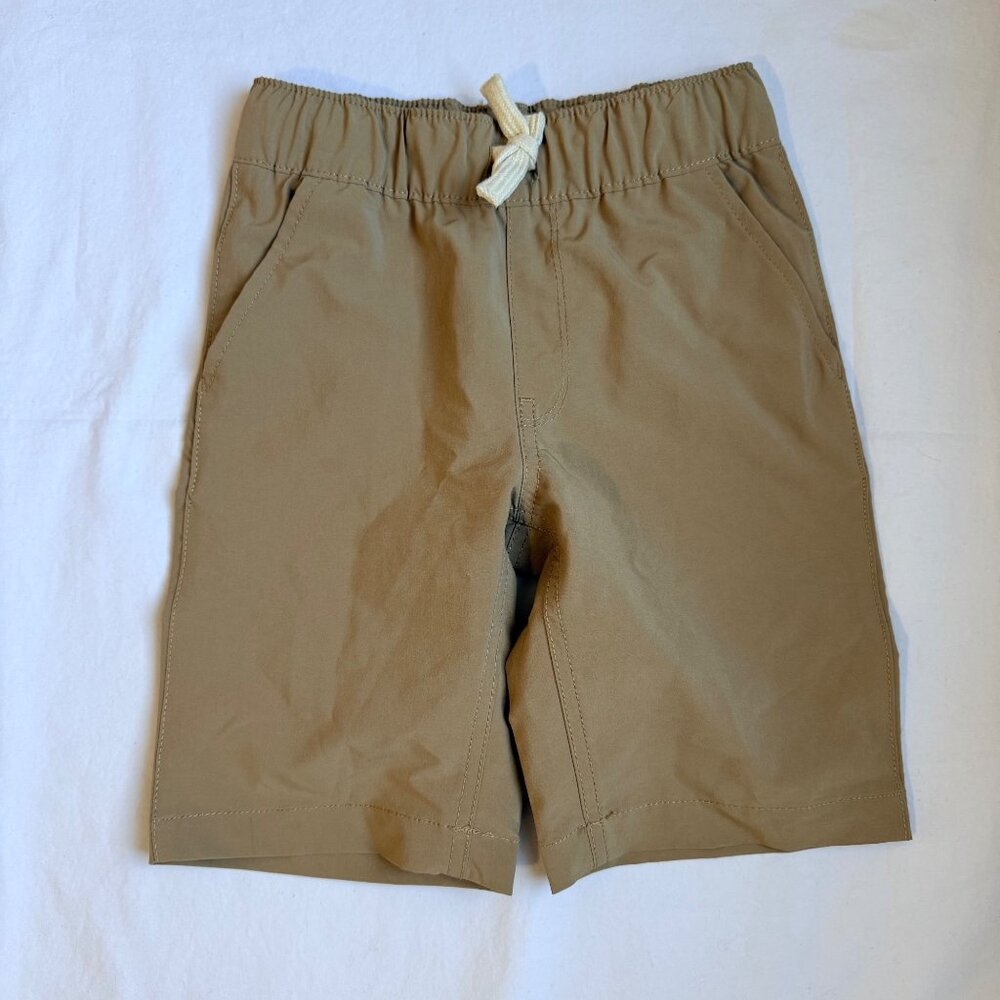 Children's Place Boys' Uniform Quick Dry Khaki Pull On Shorts size 6 - Picture 2 of 5